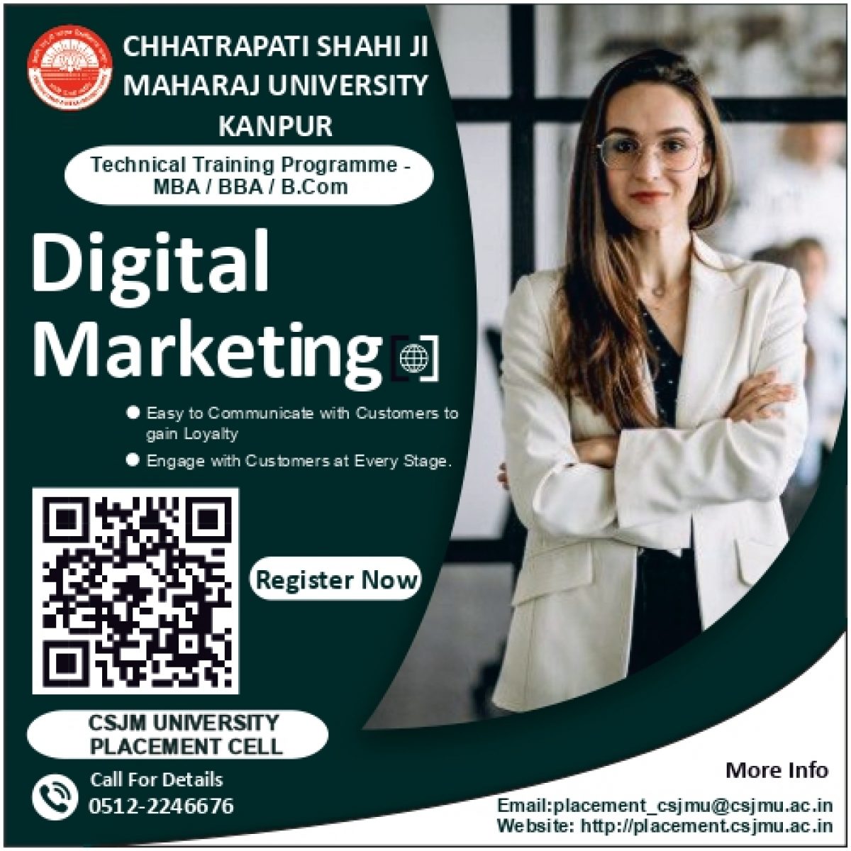 Technical Training Program on Digital Marketing. – Placement Cell